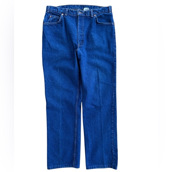 VTG Levi’s 619 Orange Tab Indigo Wash High Waist Straight Leg 36x31 - Picture 3 of 9